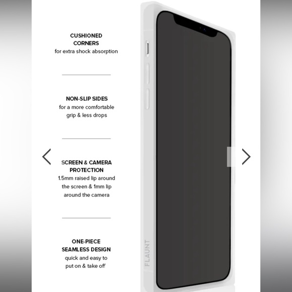 SQUARE® White Pearl iPhone Case - 11 PRO MAX (new in box) - Picture 3 of 4